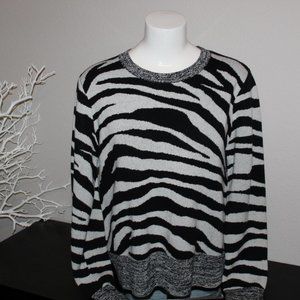 Zebra print sweater